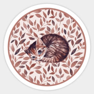 Sleepy cat Sticker